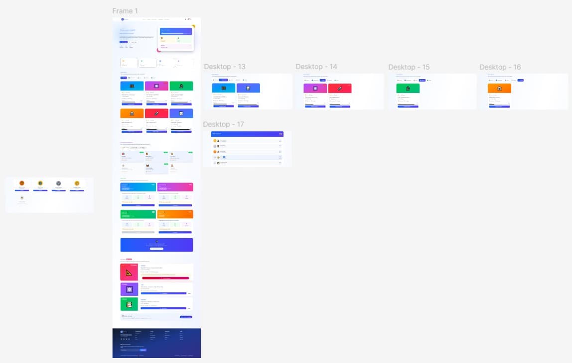 EduVerse – Interactive Educational Web Platform Design - preview 1
